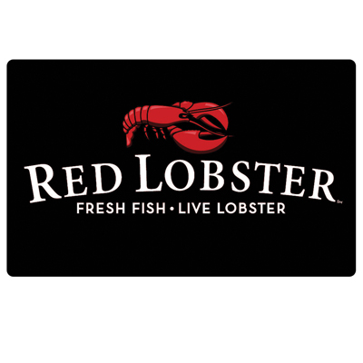 RED LOBSTER<sup>®</sup> $25 Gift Card - Perfect for anyone who loves fresh seafood! This gift card is worth $25 at any Red Lobster restaurant.